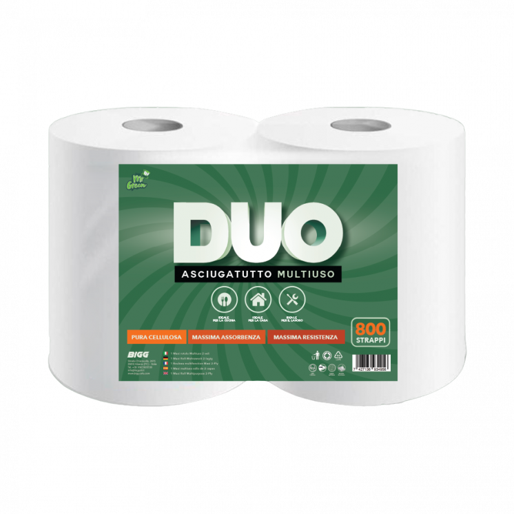 DUO COPPIA BOBINE ASCIUGATUTTO MULTIUSO