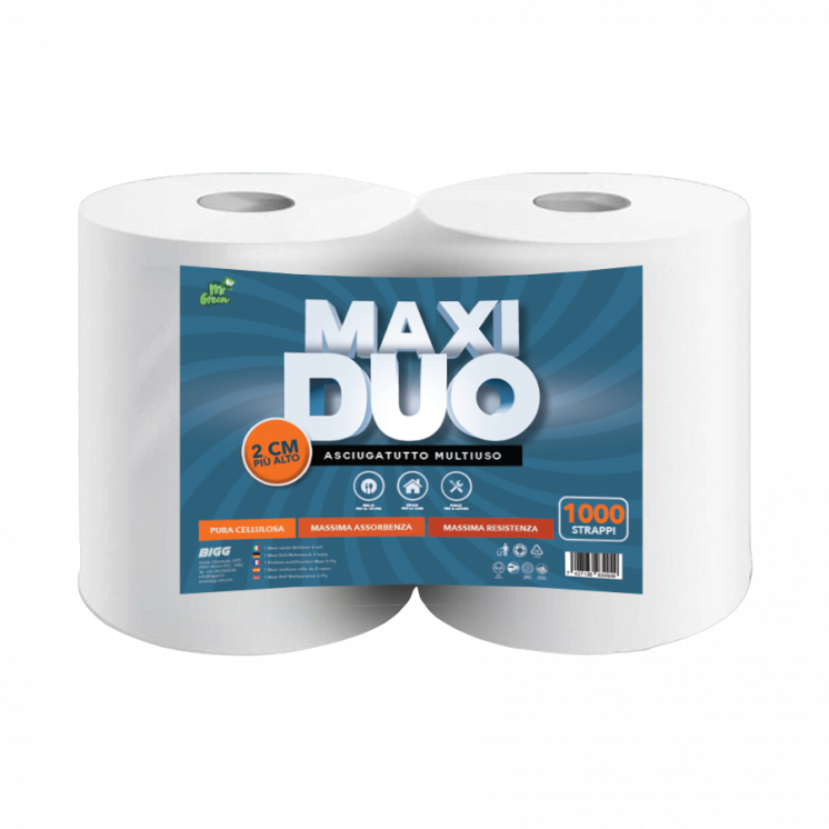 MAXI DUO COPPIA BOBINE ASCIUGATUTTO MULTIUSO