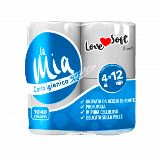 LOVE SOFT MIA CARTA IGIENICA 4 ROTOLI