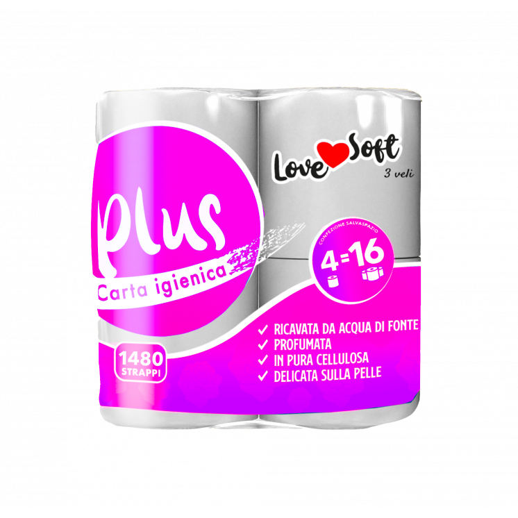 LOVE SOFT PLUS CARTA IGIENICA 4 ROTOLI